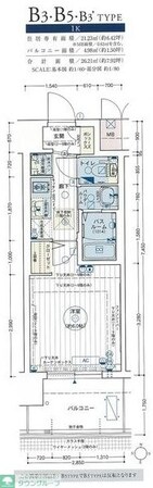 エステムコート名古屋金山ミッドクロスの物件間取画像